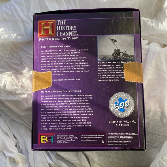 History Channel Pictures in Time Flag Raising at Iwo Jima 500Pc Puzzle - Picture 3 of 6